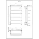 Рушникосушарка KOSSER Каскад Скоба 800х530/6 (ДКС05)