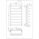 Рушникосушарка KOSSER Каскад Скоба 900х530/8 (ДКС07)