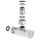 Кран кутовий Laris 1/2" - 3/4" Кватро Класік 2шт. (LX-851) (71401060)