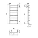 Полотенцесушитель водяной Lidz Standard (CRM) D32/20х1/2" 400x1000 P8 (LSTNDD322012401008WAT)