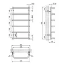 Полотенцесушитель водяной Lidz Standard (CRM) D32/20х1/2" 400x800 P6 (LSTNDD32201240806WAT)