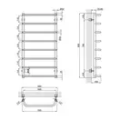 Полотенцесушитель водяной Lidz Standard (CRM) D32/20х1/2" 500x1000 P8 (LSTNDD322012501008WAT)