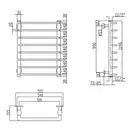 Полотенцесушитель водяной Lidz Standard (CRM) D32/20х1/2" 500x1200 P8 (LSTNDD322012501208WAT)