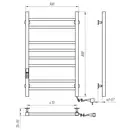 Navin Рушникосушарка Loft 500х800 Digital права, біла 12-143052-5080