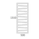 Полотенцесушитель электрический Terma ZigZag в комплекте с тэн One 50 x 131h см, чёрный матовый (WLZIG131050/9005/ONE) фото 5 Aquada.com.ua