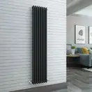 Радіатор трубчастий Zehnder Charleston 2180-10, 1792х486х62, 1240 Вт, Traffic Black (2180-10 RAL9217 5510)