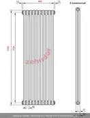 Радіатор трубчастий Zehnder Charleston 2180-10, 1792х486х62, 1240 Вт, Traffic Black (2180-10 RAL9217 5510)