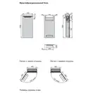 Мультифункціональний блок Zehnder Zenia 1000х450 1000/225 Вт, петлі зліва, чорний (ZENLB-100-045/X) (ZENLB-100-045_X)