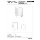 120111026-104 Vista: Тримач зубних щіток; білий Bemeta Чехія (120111026-104)