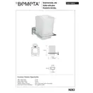 Тримач склянки+склянка Niki 153110052   Bemeta