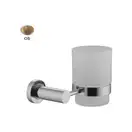 Fima Carlo Склянка з утримувачем Fima Rotola скло, Золото брошене (F6003_1OS)