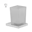 Fima Carlo Склянка з тримачем Fima Quadra скло, білий матовий (F6023_1BS)
