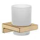 Склянка підвісна Hansgrohe AddStoris, Brushed Bronze/скло (41749140)