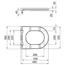 Сиденье для унитаза Qtap (Robin, Scorpio) с микролифтом Slim QT99HXU09W