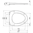 Сиденье для унитаза Qtap (Leo) с микролифтом Slim QT99HY2078