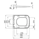 Сиденье для унитаза Qtap (Tern) с микролифтом Slim QT99HY2238W