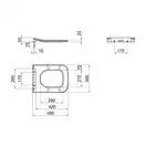 Сиденье для унитаза Qtap (Crow) с микролифтом Slim QT0599SC2170W (QT99SC2170W)
