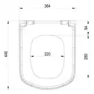 Сидіння з кришкою WC Classic, Біле Ravak Чехія (X01672)