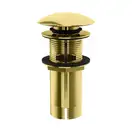 Донний клапан для раковини KOHLMAN KLIK-KLAK BRUSHED GOLD з переливом (EGDB)