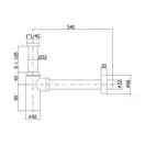 Сифон для раковины Paffoni Light (цвет - белый матовый) (ZACC240BO) фото 2 Aquada.com.ua