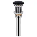 Донный клапан для раковины Qtap PU03 70х70х227.5 Matt black (QT066PU03MB)