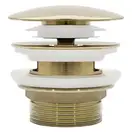 Донный клапан для ванни REA KLIK-KLAK GOLD золотой (REA-W2004)