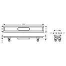 Дренажный канал 70 см Hansgrohe uBox universal (без корпуса) (56011180) фото 2 Aquada.com.ua
