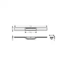 Трап для душа 70 см Hansgrohe RainDrain Flex, матовая бронза (56043140)