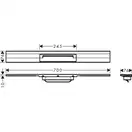 Трап для душа 70 см Hansgrohe RainDrain Flex, хром (56050000)