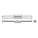 Hansgrohe RainDrain Flex Решетка канала 90 см, Brushed Steel (56052800)