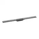 Верхня частина зливу для душу Hansgrohe RainDrain Flex для каналу (пристінний) 100 см, Brushed Black (56053340)