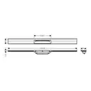 Верхня частина зливу для душу Hansgrohe RainDrain Flex для каналу (пристінний) 100 см, Matt White (56053700)