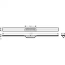 Внешняя часть трапа для душа, укорачиваемого 120 см Hansgrohe RainDrain Flex (чёрный матовый) 56054670