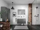 Внешняя часть трапа для душа, укорачиваемого 120 см Hansgrohe RainDrain Flex (чёрный матовый) 56054670