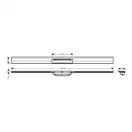Внешняя часть трапа для душа, укорачиваемого 120 см Hansgrohe RainDrain Flex (чёрный матовый) 56054670