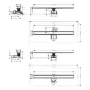 Hansgrohe RainDrain Allround Душевой канал 90 см, матовая сталь (56188800)