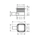 Hansgrohe RainDrain Point Душевой трап точечный, Matt Black (56249670)