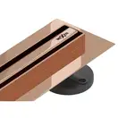 Трап для душа MEXEN FLAT 360° SLIM ROSE GOLD розовое золото 90 см (MEX-1641090)