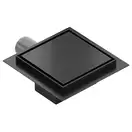 Трап для душа MEXEN FLAT BLACK 12х12 черный, квадратный (MEX-1710012)