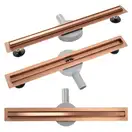 Трап для душа REA NEO SLIM PRO BRUSHED COPPER 70 см. (REA-G0651)