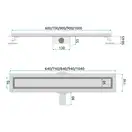 Rea NEOX 70 PRO Трап для душа, матовое золото (REA-G2702)