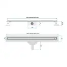 Rea Neox Slim Pro Трап для душа, черный (REA-G2711)