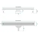 Трап для душа REA NEOX 70 SLIM PRO BRUSHED GOLD матовое золото (REA-G2714)