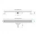 Rea Neox 60 Slim Pro Трап для душа, золотой (REA-G2717)