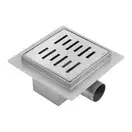 Трап для душа REA LINE 12x12 NICKIEL BRUSHED (REA-G6204)