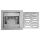 Трап для душа REA LINE 15x15 NICKIEL BRUSHED (REA-G6205)