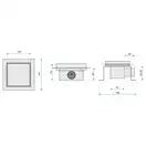 Трап для душа REA NEO 15X15 NICKIEL BRUSHED (REA-G6207)