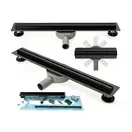 Rea Neo Slim Pro Black Трап для душа, черный (REA-G8901)