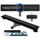 Трап для душа REA NEO PRO BLACK 2в1 черный 90 см (REA-G8908)