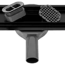 Трап для душа REA NEO PRO BLACK 2в1 черный 90 см (REA-G8908)